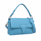 Preview: Shoulder bag made of grained calfskin light blue